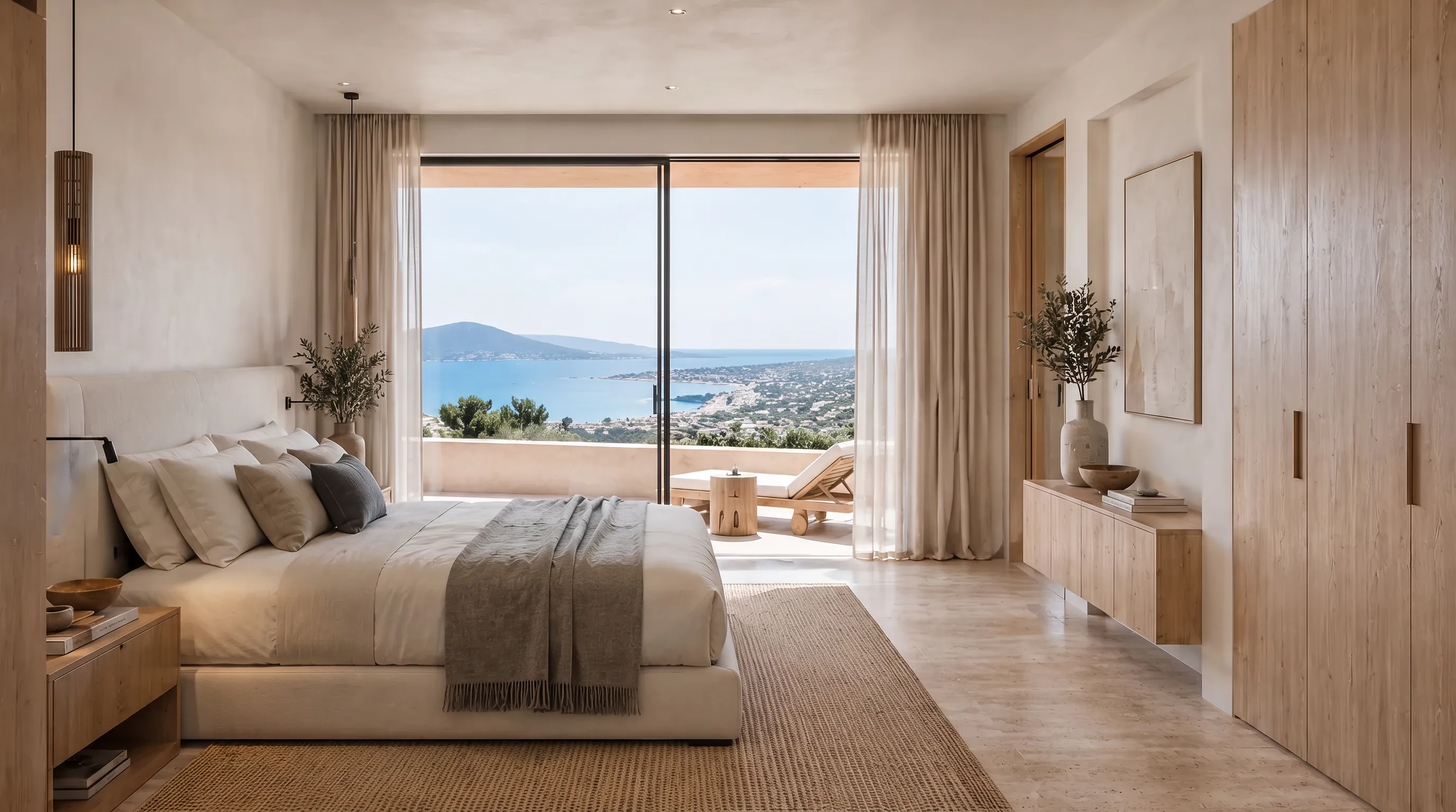 Costa Blanca Reserve — Dormitorio principal con vista al mar